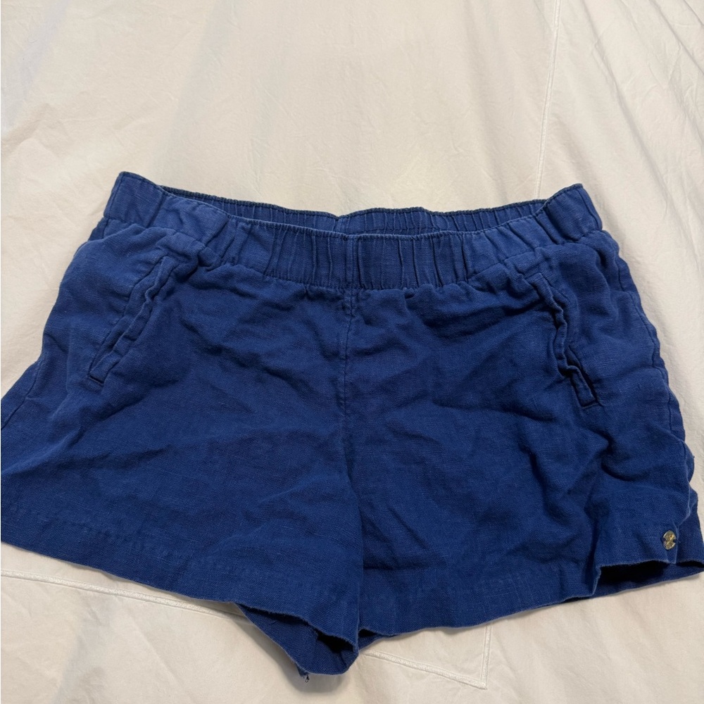 Lilly Pulitzer navy blue lilo linen shorts